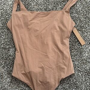 SKIMS Kids Brown One Piece Bodysuit